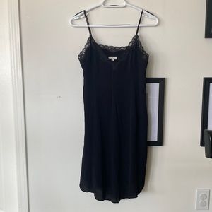 Wilfred black slip dress